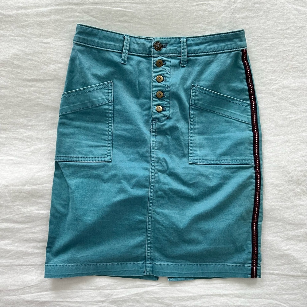 Pilcro and the Letterpress Chino Pencil Skirt